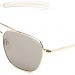RANDOLPH MATTE CHROME CLASSIC AVIATOR SUNGLASSES