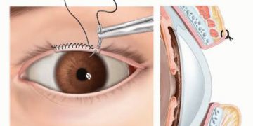 نقص الجفن palpebral coloboma