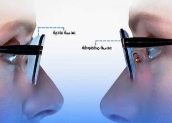 سر العدسة المثالية: السمك، الوزن، ومعامل الانكسار