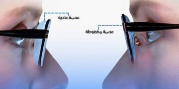 سر العدسة المثالية: السمك، الوزن، ومعامل الانكسار